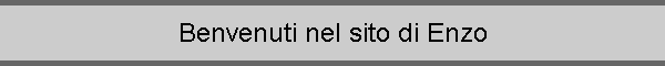Benvenuti nel sito di Enzo